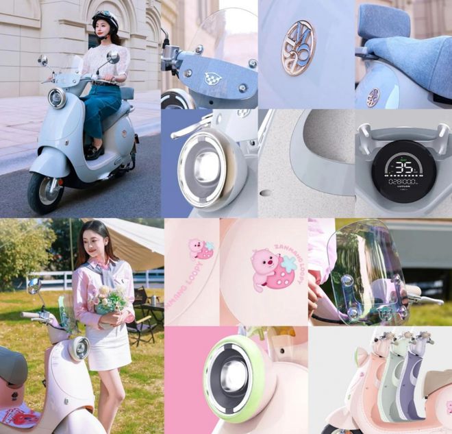 Loopy联名电动车成女性春游新宠ag九游会登录2025电动车出炉